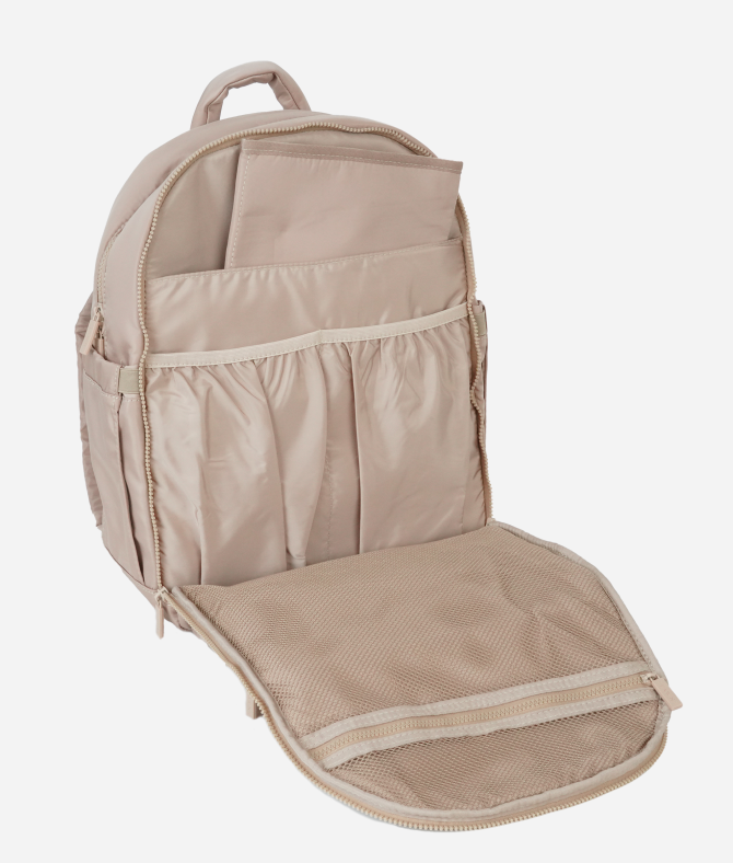 The Nylon Diaper Pack - Beige - Image 4