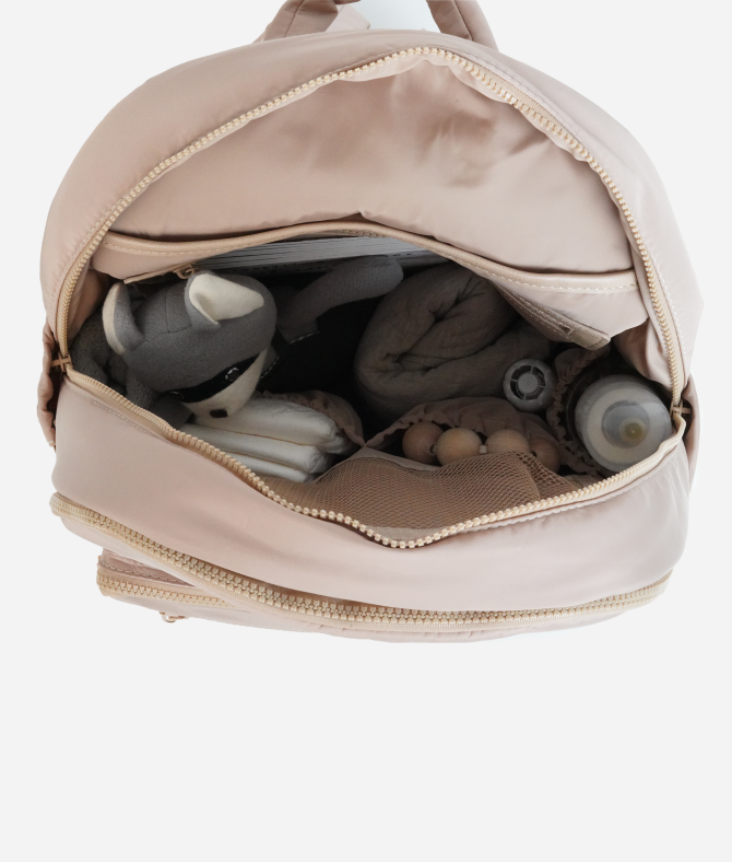 The Nylon Diaper Pack - Beige - Image 6